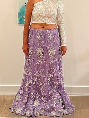 Lavendar Lehenga Choli 3pc Set